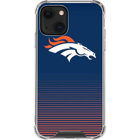 NFL Denver Broncos Breakaway iPhone 13 Mini Clear Case