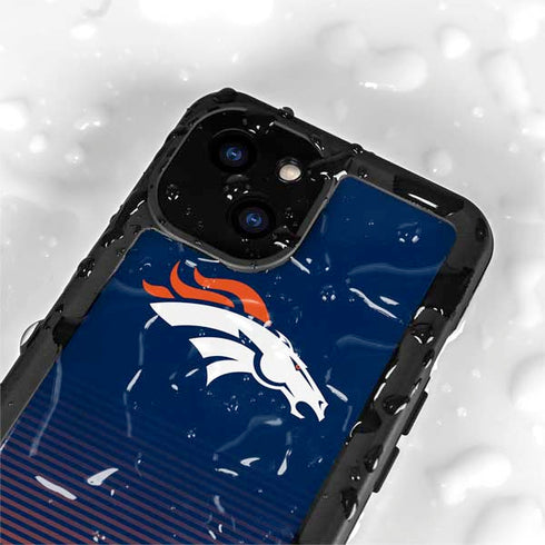 NFL Denver Broncos Breakaway iPhone 13 Mini Waterproof Case