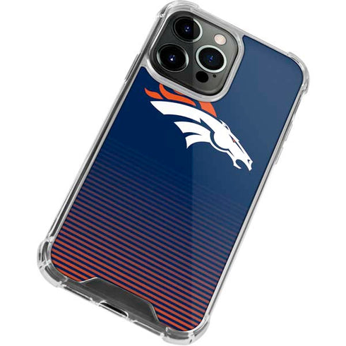 NFL Denver Broncos Breakaway iPhone 13 Pro Max Clear Case