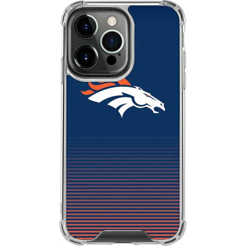 NFL Denver Broncos Breakaway iPhone 15 Pro Clear Case