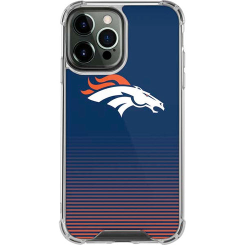 NFL Denver Broncos Breakaway iPhone 14 Pro Max Clear Case