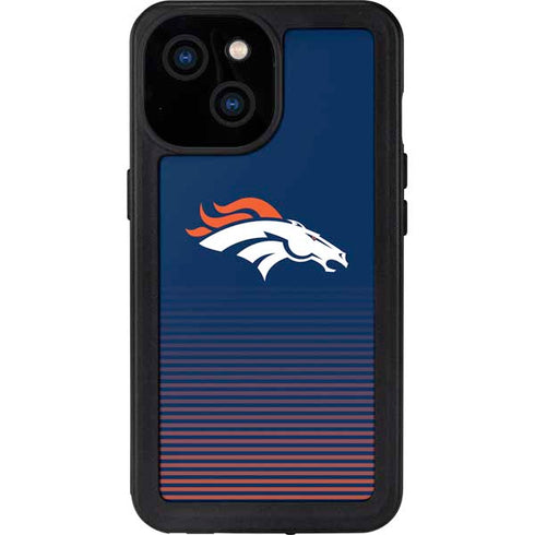 NFL Denver Broncos Breakaway iPhone 15 Waterproof Case
