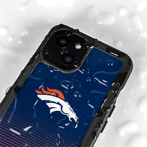 NFL Denver Broncos Breakaway iPhone 15 Waterproof Case