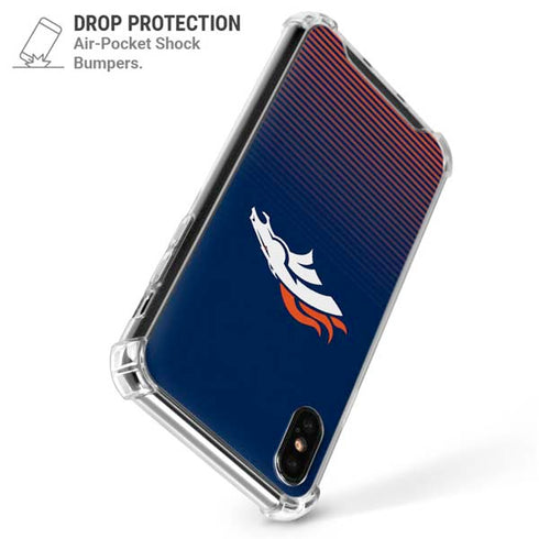 NFL Denver Broncos Breakaway iPhone XS Max Clear Case