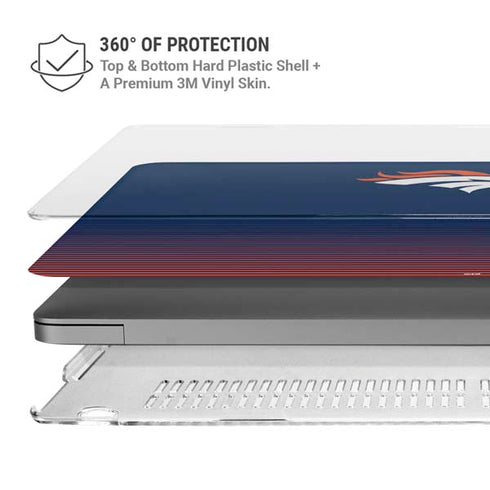 NFL Denver Broncos Breakaway MacBook Pro 16in (2021-25) Case plus Skin