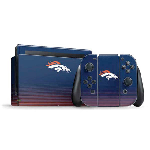 NFL Denver Broncos Breakaway Nintendo Switch Bundle Skin