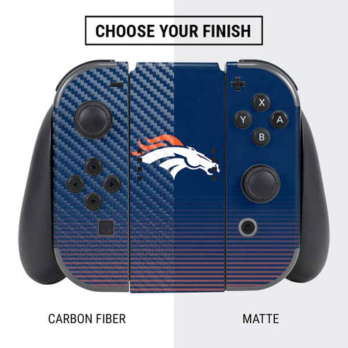 NFL Denver Broncos Breakaway Nintendo Switch Bundle Skin