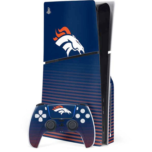 NFL Denver Broncos Breakaway PS5 Slim Disk Bundle Skin