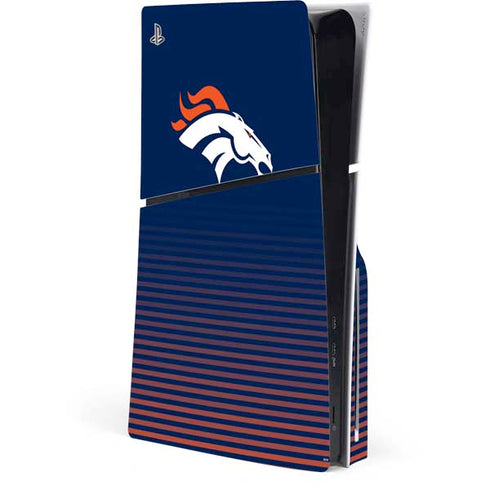 NFL Denver Broncos Breakaway PS5 Slim Disk Console Skin