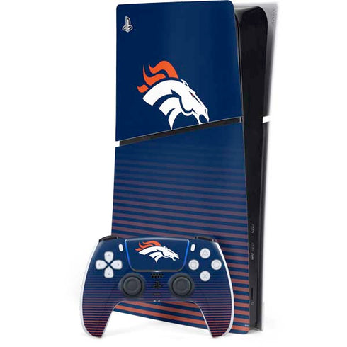 NFL Denver Broncos Breakaway PS5 Slim Digital Edition Bundle Skin