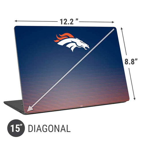NFL Denver Broncos Breakaway Universal Laptop 15in (12.2 x 8.8in) Skin