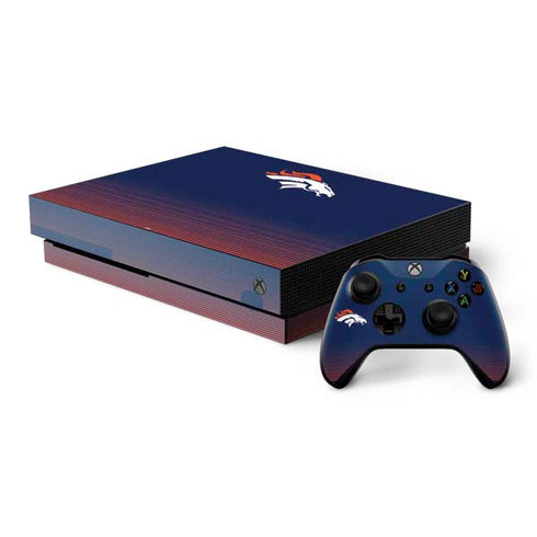 NFL Denver Broncos Breakaway Xbox One X Bundle Skin