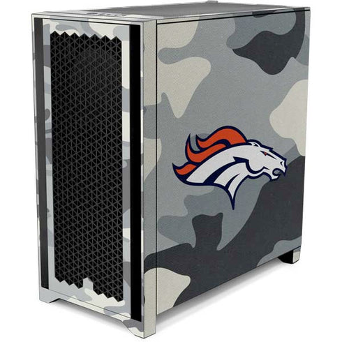 NFL Denver Broncos Camo Corsair 4000D Tempered Glass Mid-Tower ATX Case Skin