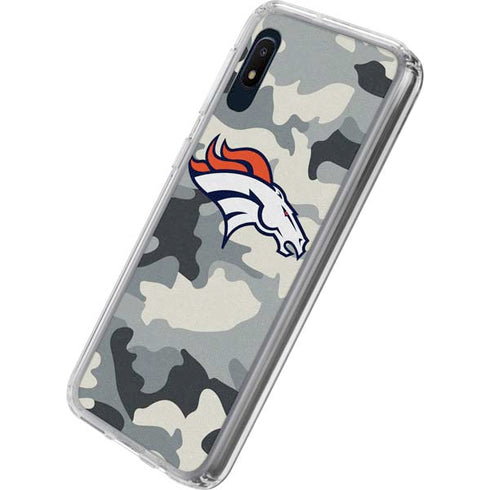 NFL Denver Broncos Camo Galaxy A10e Clear Case