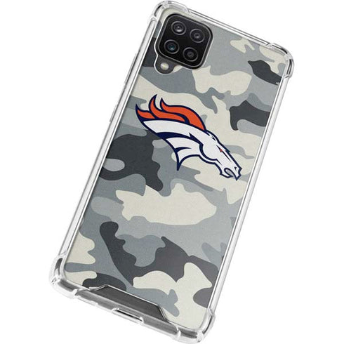 NFL Denver Broncos Camo Galaxy A12 Clear Case