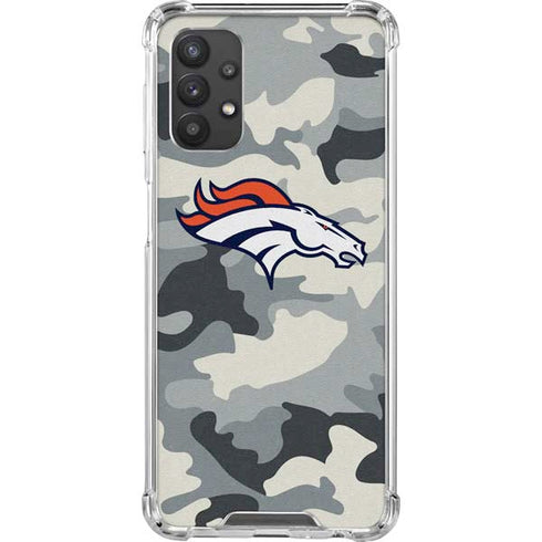 NFL Denver Broncos Camo Galaxy A32 5G Clear Case