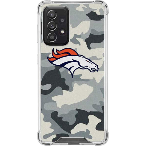 NFL Denver Broncos Camo Galaxy A52 5G Clear Case