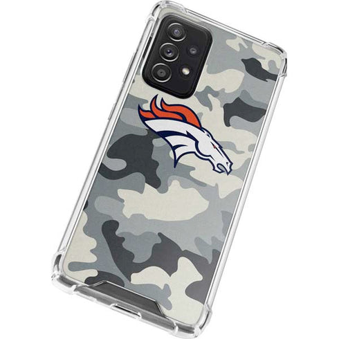 NFL Denver Broncos Camo Galaxy A52 5G Clear Case