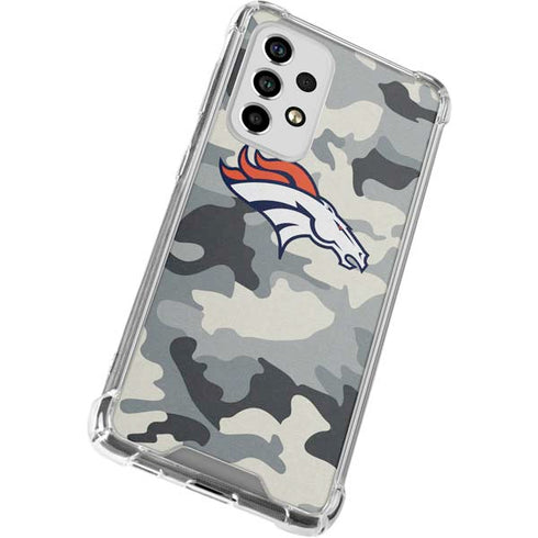 NFL Denver Broncos Camo Galaxy A53 5G Clear Case