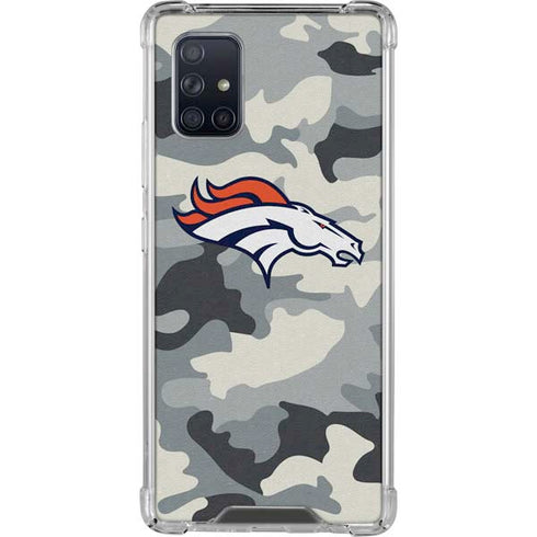 NFL Denver Broncos Camo Galaxy A71 5G Clear Case