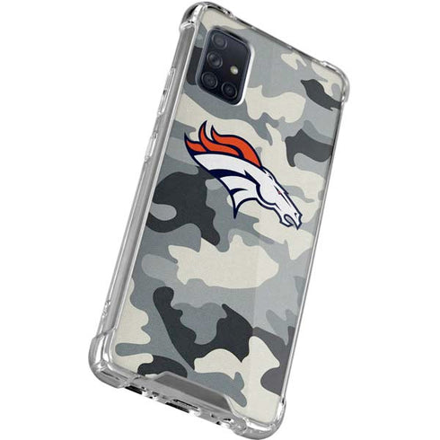 NFL Denver Broncos Camo Galaxy A71 5G Clear Case