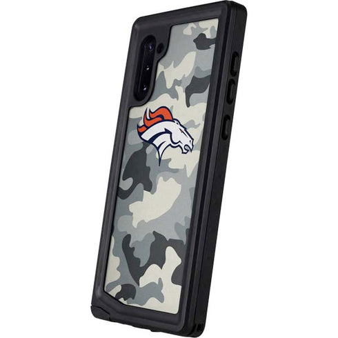 NFL Denver Broncos Camo Galaxy Note 10 Waterproof Case