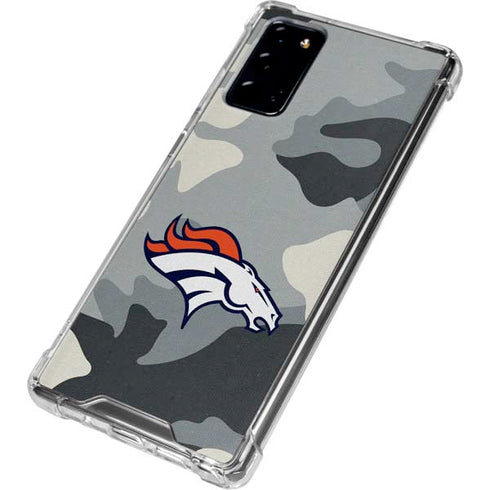 NFL Denver Broncos Camo Galaxy Note20 5G Clear Case