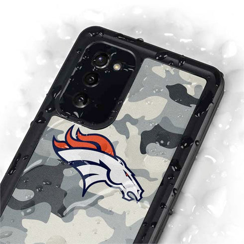 NFL Denver Broncos Camo Galaxy Note20 5G Waterproof Case