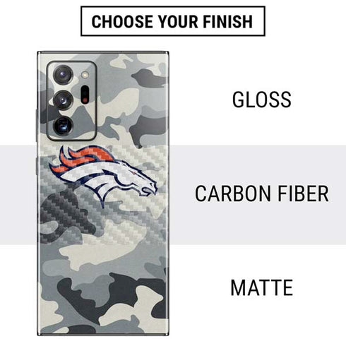 NFL Denver Broncos Camo Galaxy Note20 Ultra 5G Skin