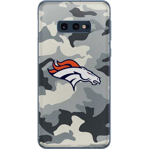 NFL Denver Broncos Camo Galaxy S10e Skin