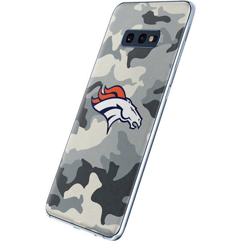 NFL Denver Broncos Camo Galaxy S10e Skin