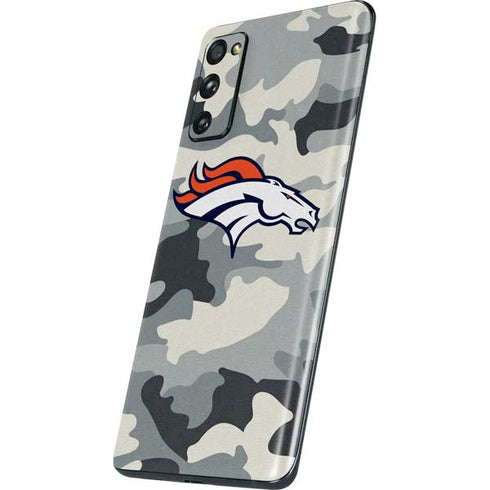 NFL Denver Broncos Camo Galaxy S20 Fan Edition Skin