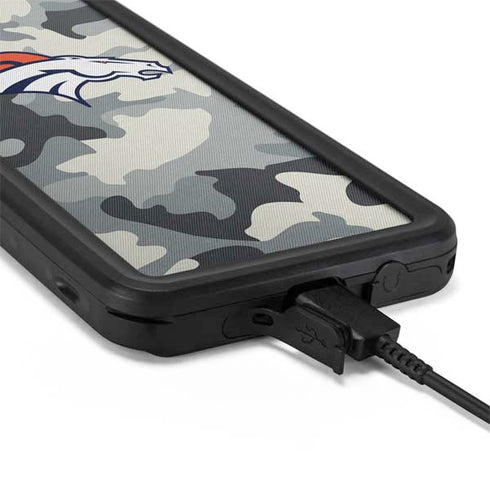 NFL Denver Broncos Camo Galaxy S20 Plus Waterproof Case