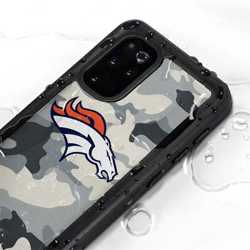 NFL Denver Broncos Camo Galaxy S20 Plus Waterproof Case