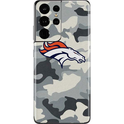 NFL Denver Broncos Camo Galaxy S21 Ultra 5G Skin