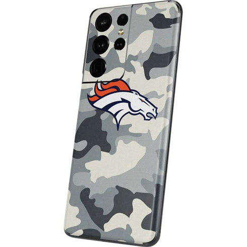 NFL Denver Broncos Camo Galaxy S21 Ultra 5G Skin