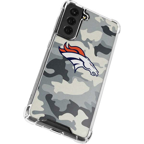 NFL Denver Broncos Camo Galaxy S22 Clear Case