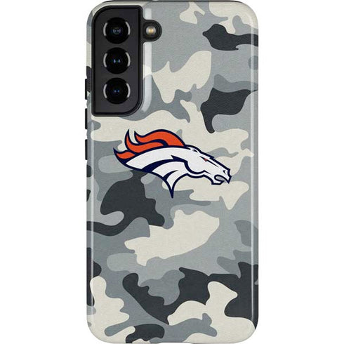 NFL Denver Broncos Camo Galaxy S22 Plus Pro Case