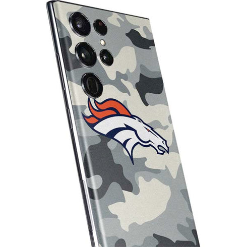 NFL Denver Broncos Camo Galaxy S22 Ultra Skin