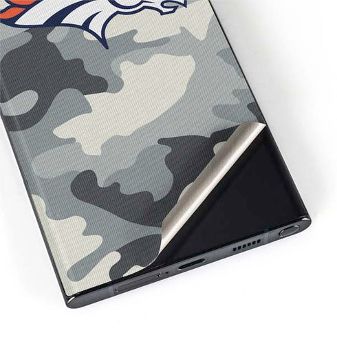 NFL Denver Broncos Camo Galaxy S22 Ultra Skin