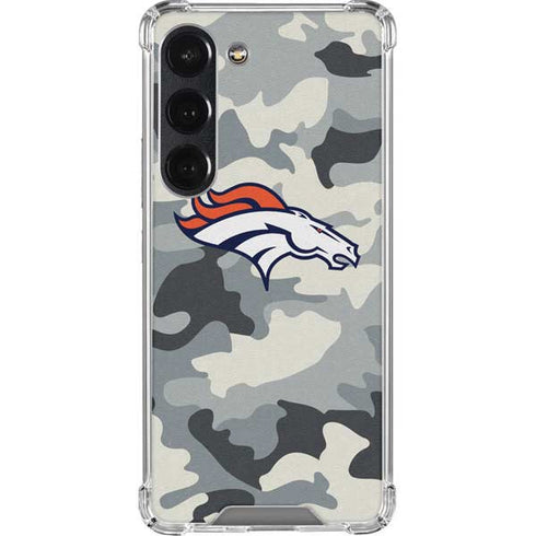 NFL Denver Broncos Camo Galaxy S23 Clear Case