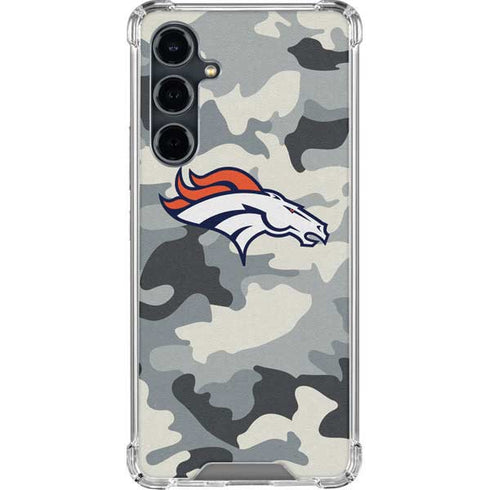 NFL Denver Broncos Camo Galaxy S23 FE Clear Case