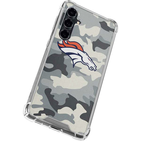 NFL Denver Broncos Camo Galaxy S23 FE Clear Case