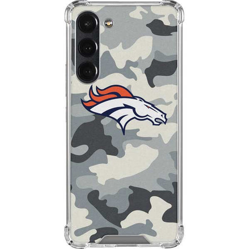 NFL Denver Broncos Camo Galaxy S23 Plus Clear Case
