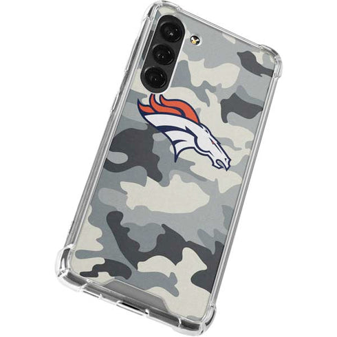 NFL Denver Broncos Camo Galaxy S23 Plus Clear Case