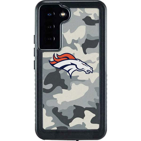 NFL Denver Broncos Camo Galaxy S23 Plus Waterproof Case