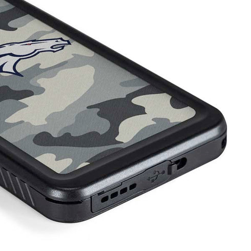 NFL Denver Broncos Camo Galaxy S23 Plus Waterproof Case
