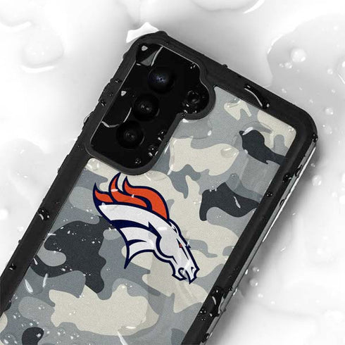 NFL Denver Broncos Camo Galaxy S23 Plus Waterproof Case