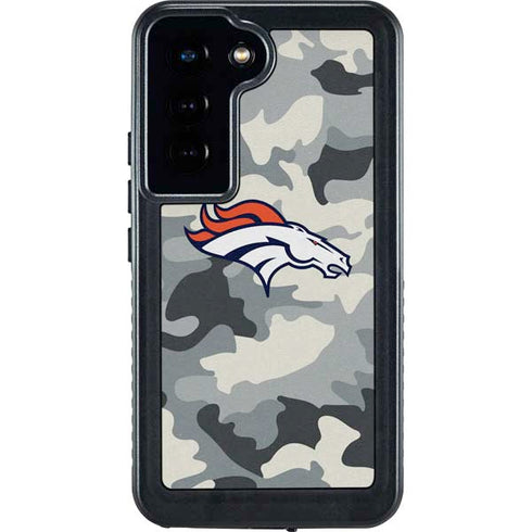 NFL Denver Broncos Camo Galaxy S23 Waterproof Case