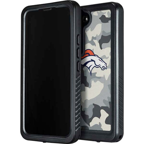 NFL Denver Broncos Camo Galaxy S23 Waterproof Case